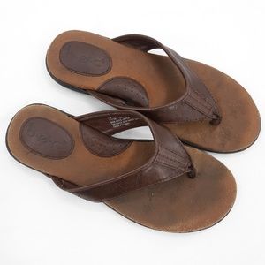 Womans leather born sandals